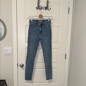 pacsun medium wash super high rise jegging